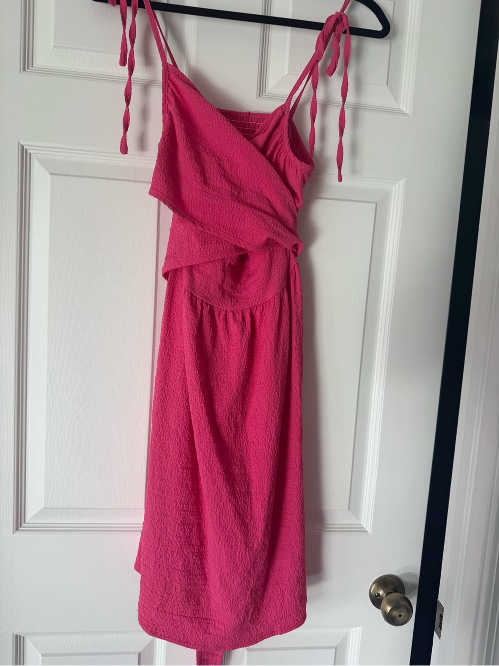 Women's Fuchsia Tie-Shoulder Summer Dress